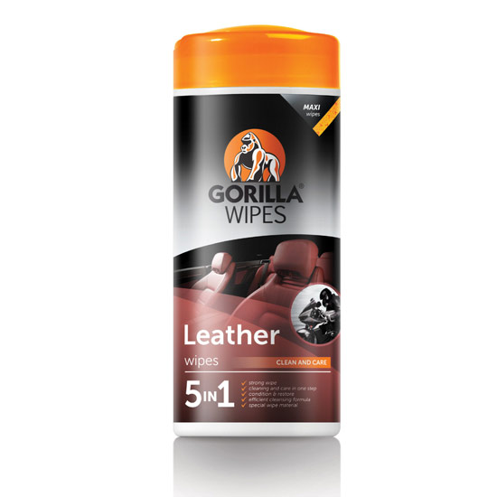 Gorilla - Leather bőrápoló törlőkendő (dobozos)