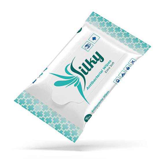 Silky - Silky Antibacterial 10 lapos visszazárható antibakteriális kendő