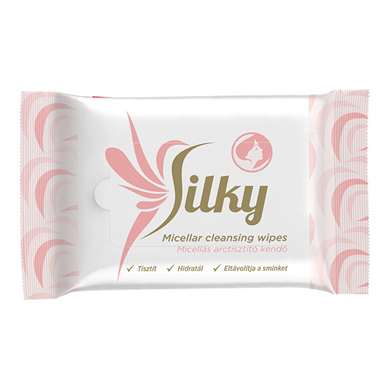 Silky - Silky Micellás arctisztító kendő 25 lapos visszazárható