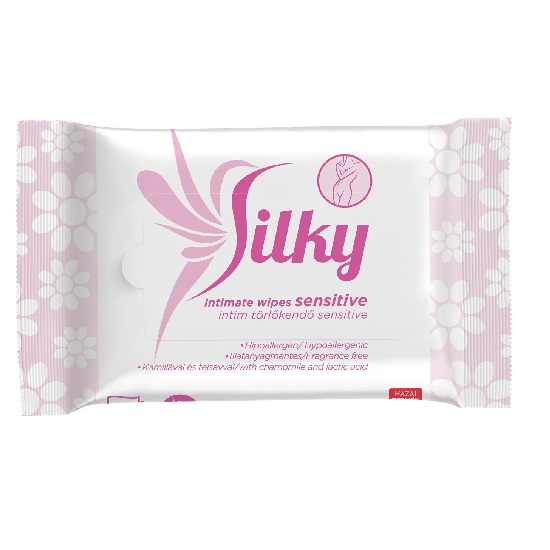 Silky - Silky intim sensitive törlőkendő 20 lapos visszazárható